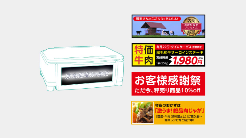 SM-5600 Promo/Limited | 大画面での動画による販売促進を実現する