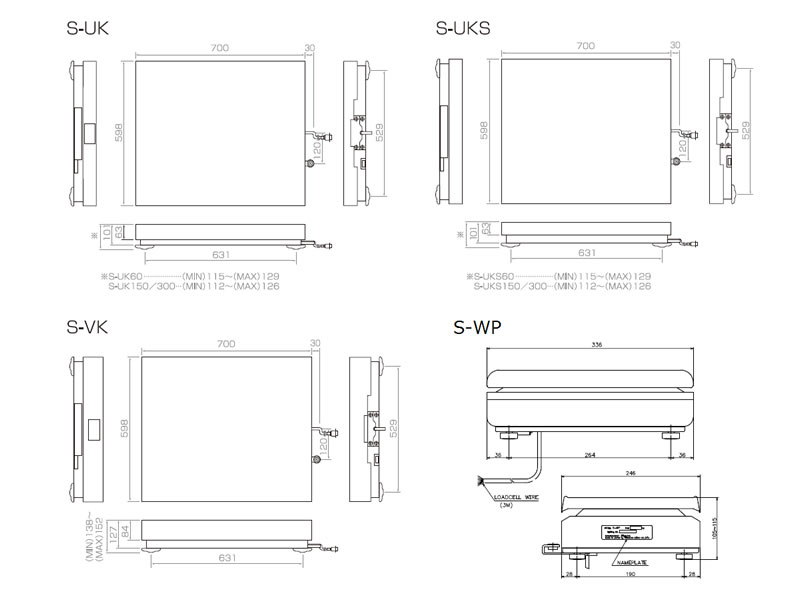 TERAOKA 寺岡精工 デジコンポ プラットフォーム型スケール 大型 S-YG150 （秤量：150kg） 